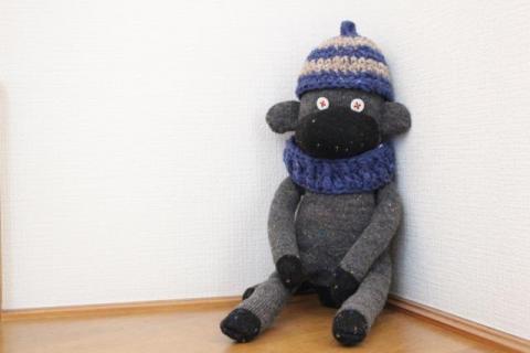 ソックモンキー ボーダー（グレー系）